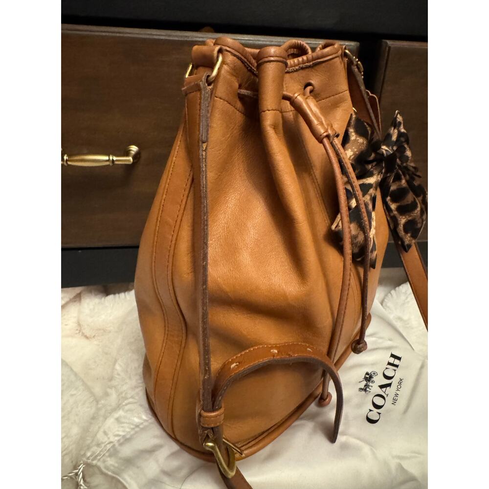 Excellent condition vintage coach British tan bucket bag - Picture 5 of 8